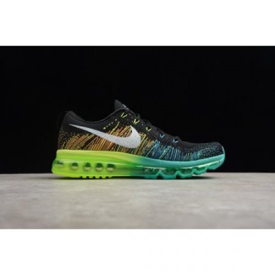 Nike Erkek Flyknit Air Max Siyah / Yeşil Koşu Ayakkabısı Türkiye - O5QBIX69